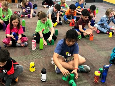 Brain Gym with Cup Stacking !