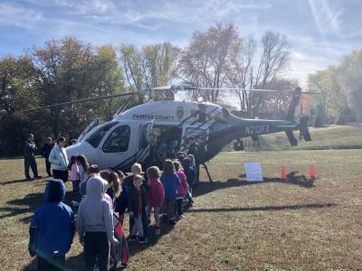 FCPS Police helicopter.